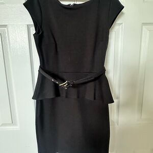 New York & Co Black Peplum Dress